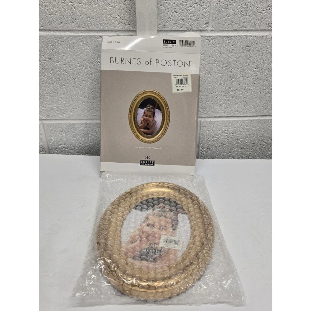 Burnes of Boston Victoria Gold Oval 5 x 7 Pic